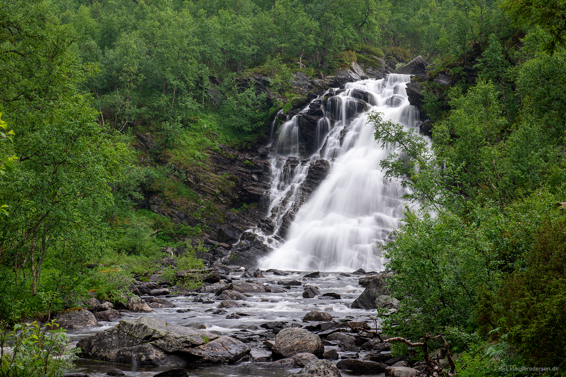 Andersjöåfallet, Funäsdalen, Härjedalen.